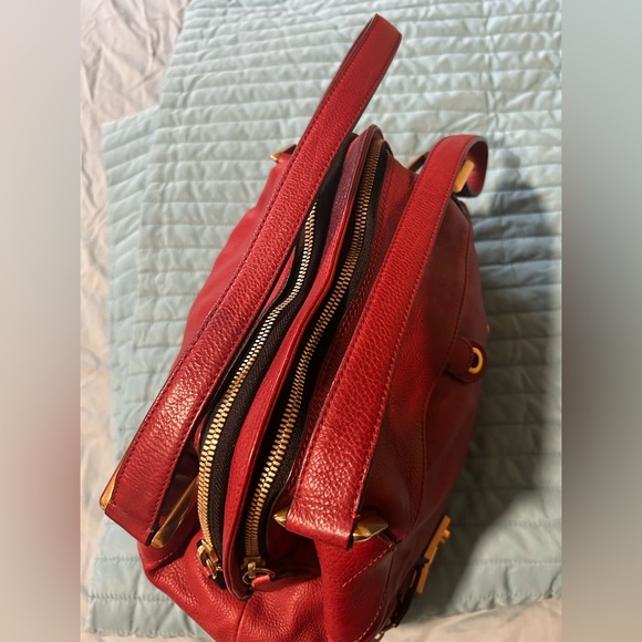 S O L D !   🌹 Authentic Chloe Red Leather - with authentication card. - Picture 9 of 14
